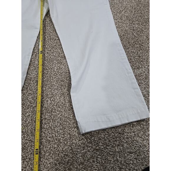 Lee Relaxed Fit Staight Leg Mid Rise White Jeans Womens 14 Short - Picture 3 of 10